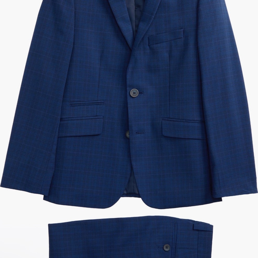 Boys Blue Blazer Suit-size 16